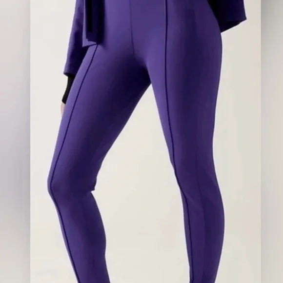 Athleta NWT Sizes 10 & 4 Amazing Pretty Purple Women's Skinny Sport Pants (0561) - Picture 1 of 14
